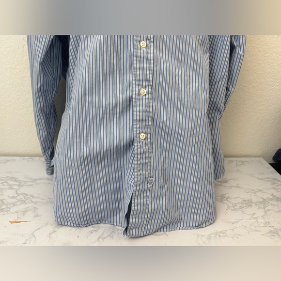 Polo Ralph Lauren Gingham Long Sleeve Button Down Shirt Mens 17-34 Blue - Picture 3 of 8